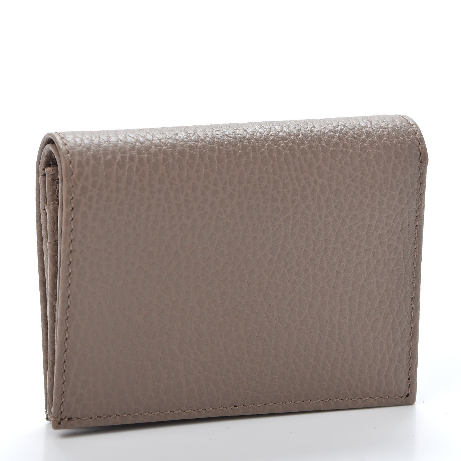 Gucci Pebbled Calfskin GG Marmont Card Case Porcelain Rose 2 of 8