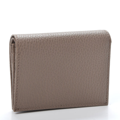 Gucci Pebbled Calfskin GG Marmont Card Case Porcelain Rose 2 of 8