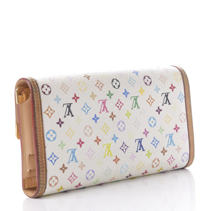 Louis Vuitton Monogram Multicolor Porte Tresor International Wallet White 3 of 10