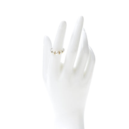 David Yurman Sterling Silver 18K Yellow Gold Pearl Triple Cable Ring 54 6.75 2 of 4