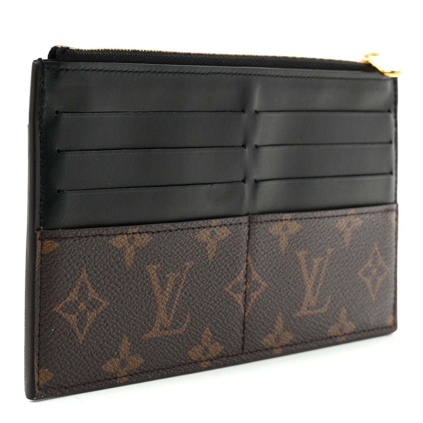 Monogram Slim Purse Black