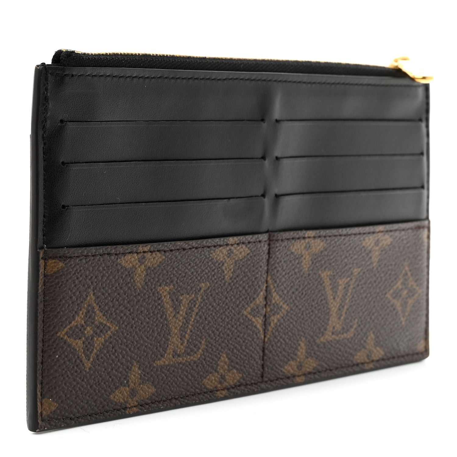 Louis Vuitton Monogram Slim Purse Black 3 of 6