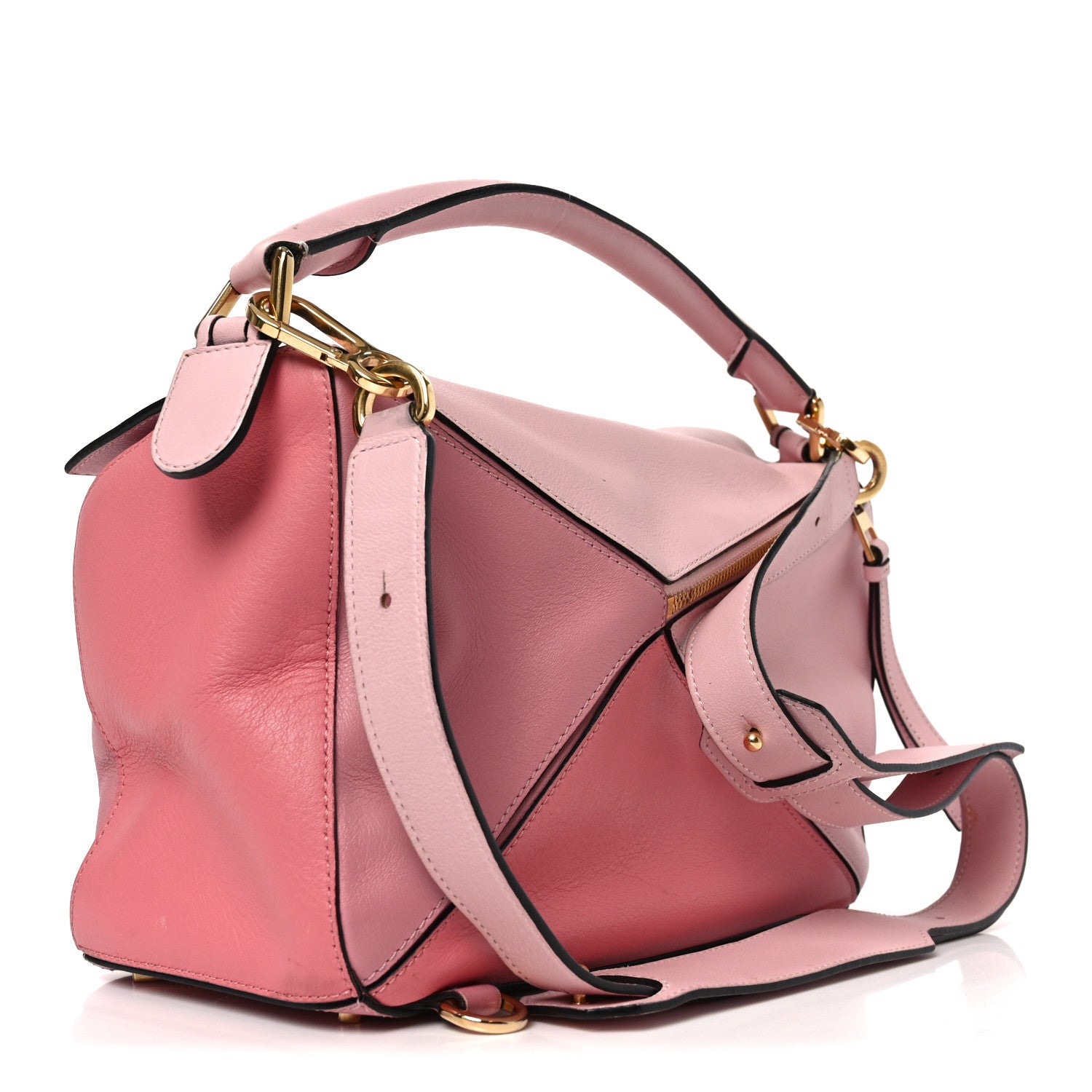 Loewe Calfskin Large Puzzle Bag Soft Pink 1866014 – FASHIONPHILE