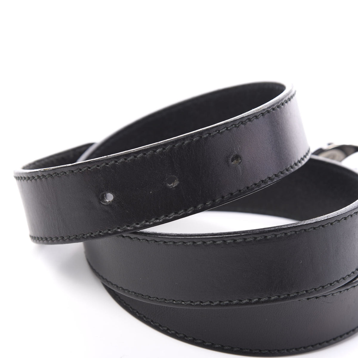 Gucci Calfskin Interlocking G Belt 85 34 Black 3 of 6