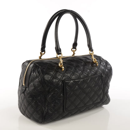 Marc Jacobs Lacquered Goatskin Quilted Westside Black 3 of 9
