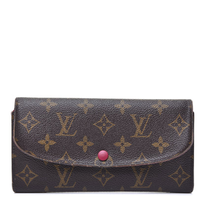 Louis Vuitton Monogram Emilie Wallet Fuchsia 1 of 15