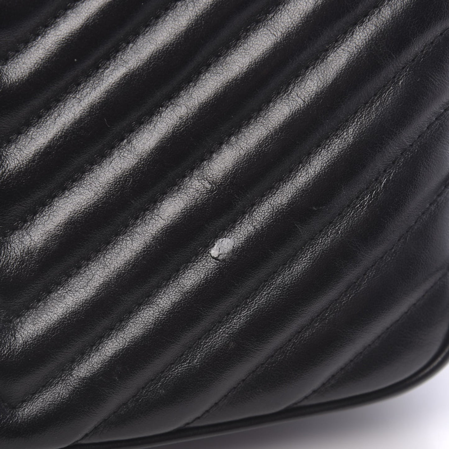 Calfskin Matelasse Monogram Lou Camera Bag Black