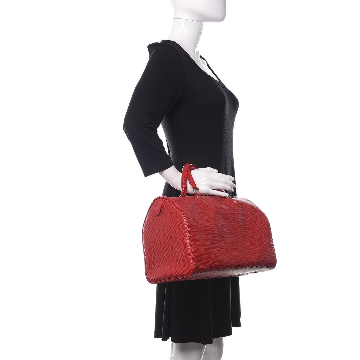 Louis Vuitton Epi Speedy 35 Rouge 2 of 10