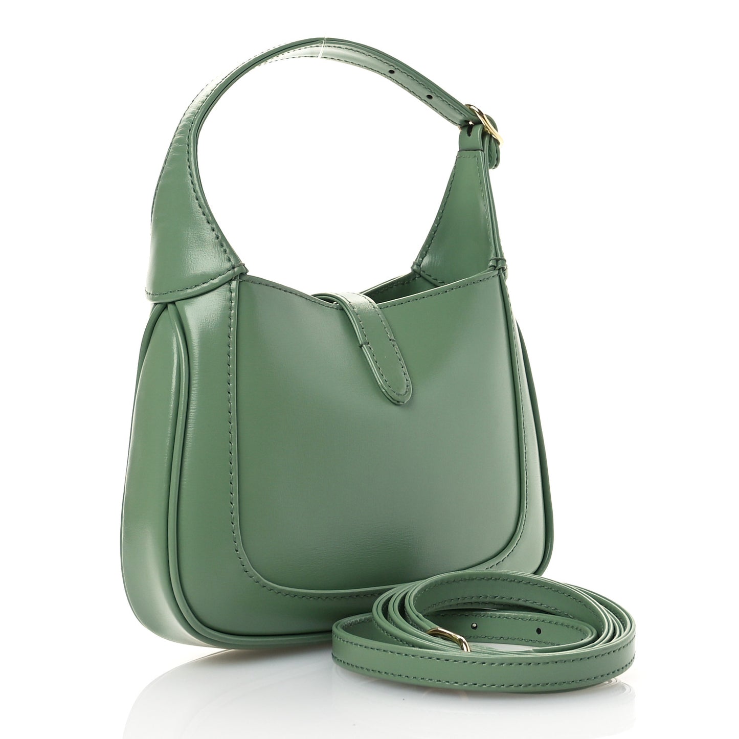 Boarded Dyana Lux Calfskin Mini Jackie 1961 Hobo Pistachio Green