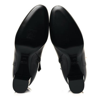 Hermes Calfskin Saint Germain Ankle Boots 37.5 Black 5 of 12