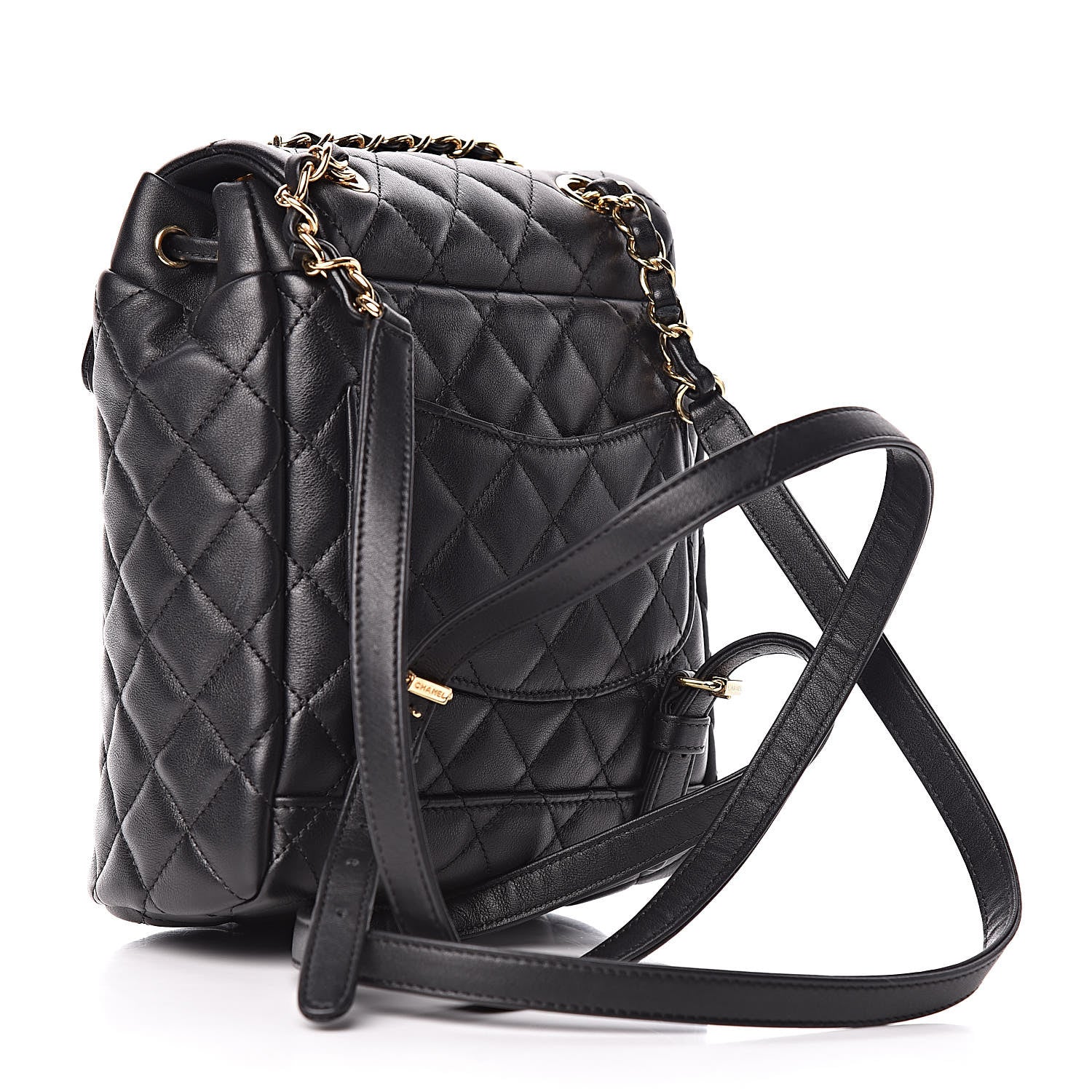 Chanel Lambskin Quilted Mini Urban Spirit Backpack Black 3 of 11