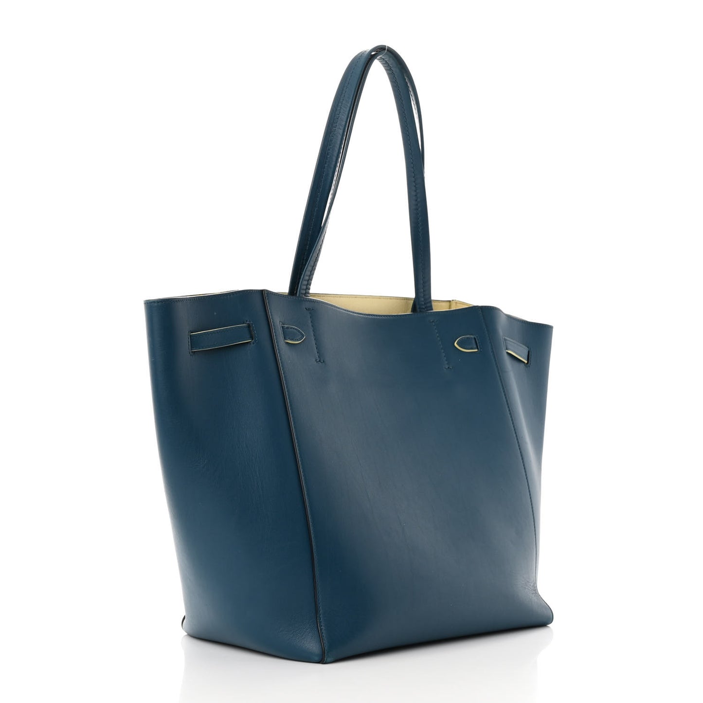 Smooth Calfskin Small Tassel Cabas Phantom Deep Blue