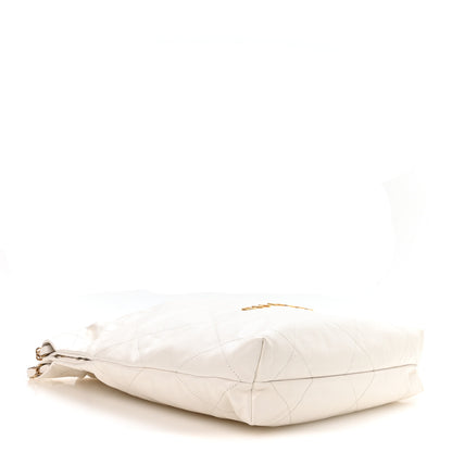 Chanel Shiny Calfskin Quilted Small Chanel 22 White 4 of 10