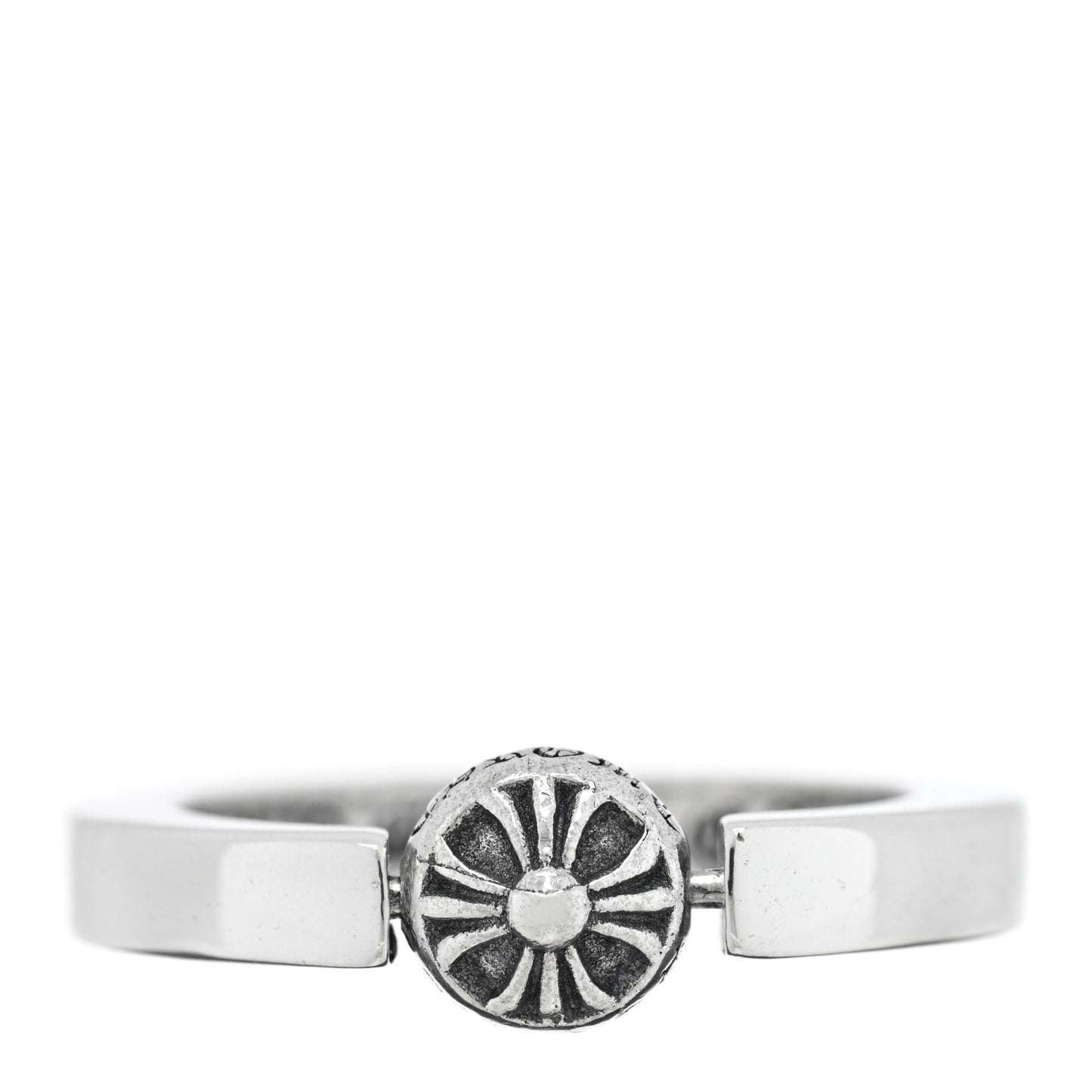 Sterling Silver Bead In Band Ring 54 7
