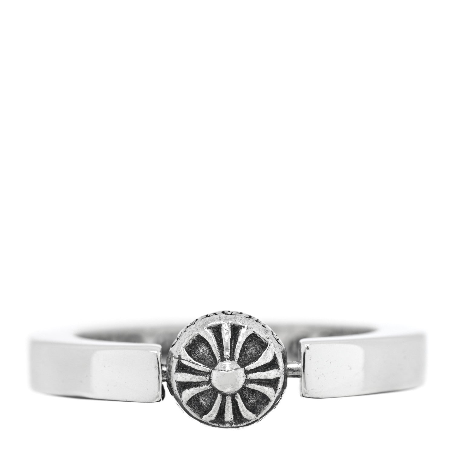 Chrome Hearts Sterling Silver Bead In Band Ring 54 7 1 of 4