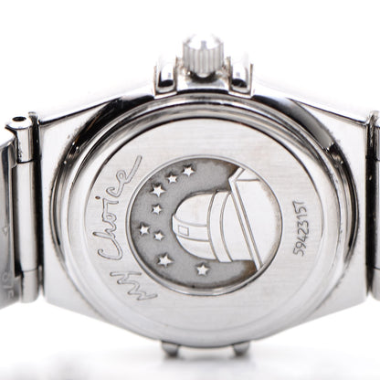 Omega Stainless Steel Diamond 22mm Constellation Quartz Watch Black 1561.51 5 of 6