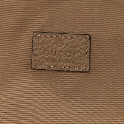 Gucci Piuma Calfskin Jumbo GG Embossed Small Toiletry Case Good Taupe 5 of 9