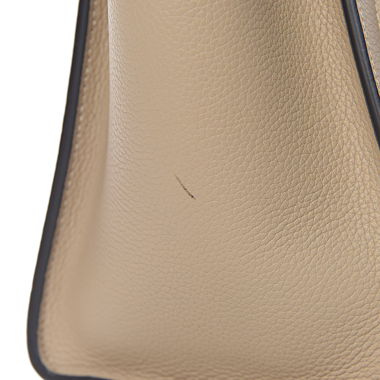 Celine Drummed Calfskin Micro Luggage Dune 10 of 10