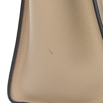 Celine Drummed Calfskin Micro Luggage Dune 10 of 10