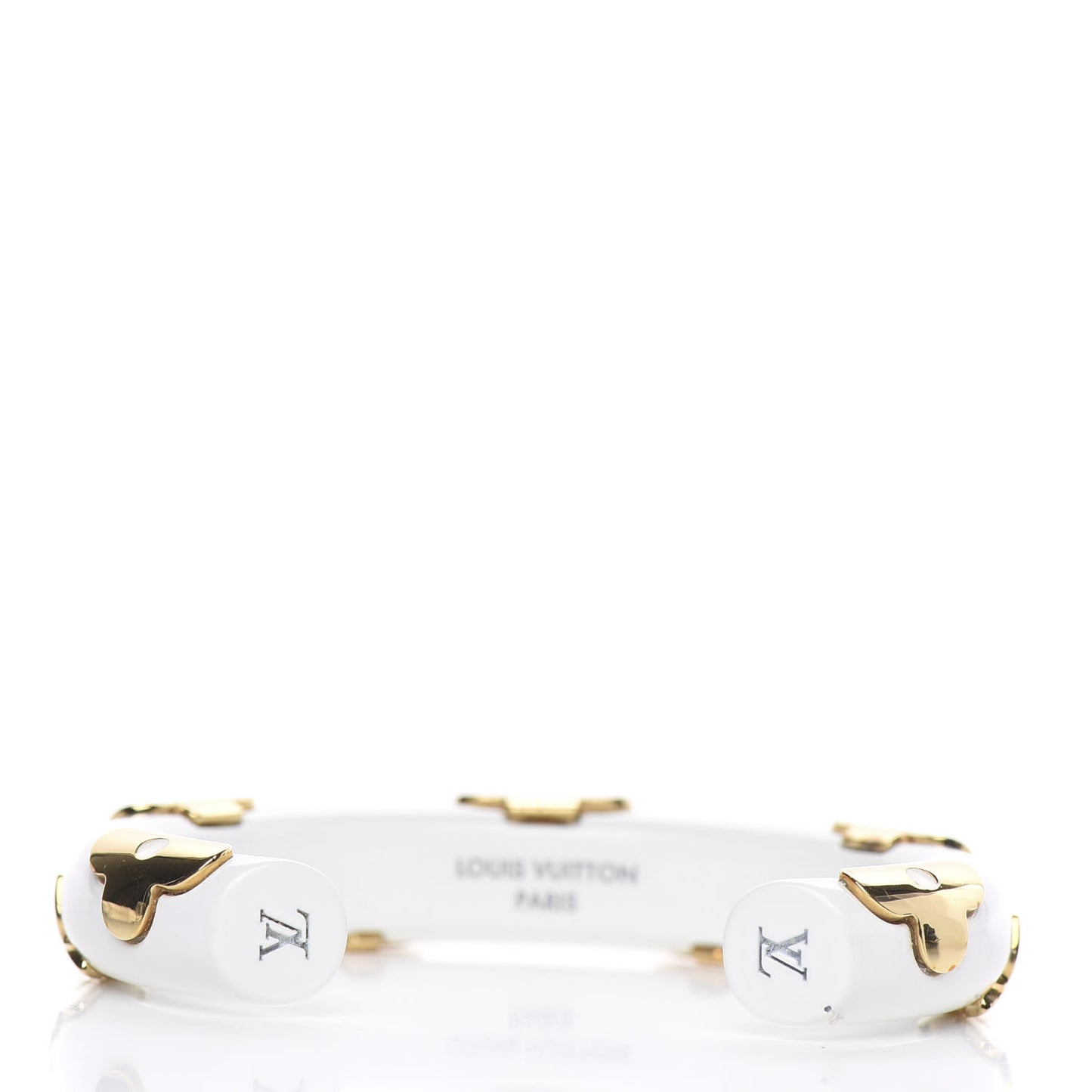 Resin Daily Monogram Bracelet M White