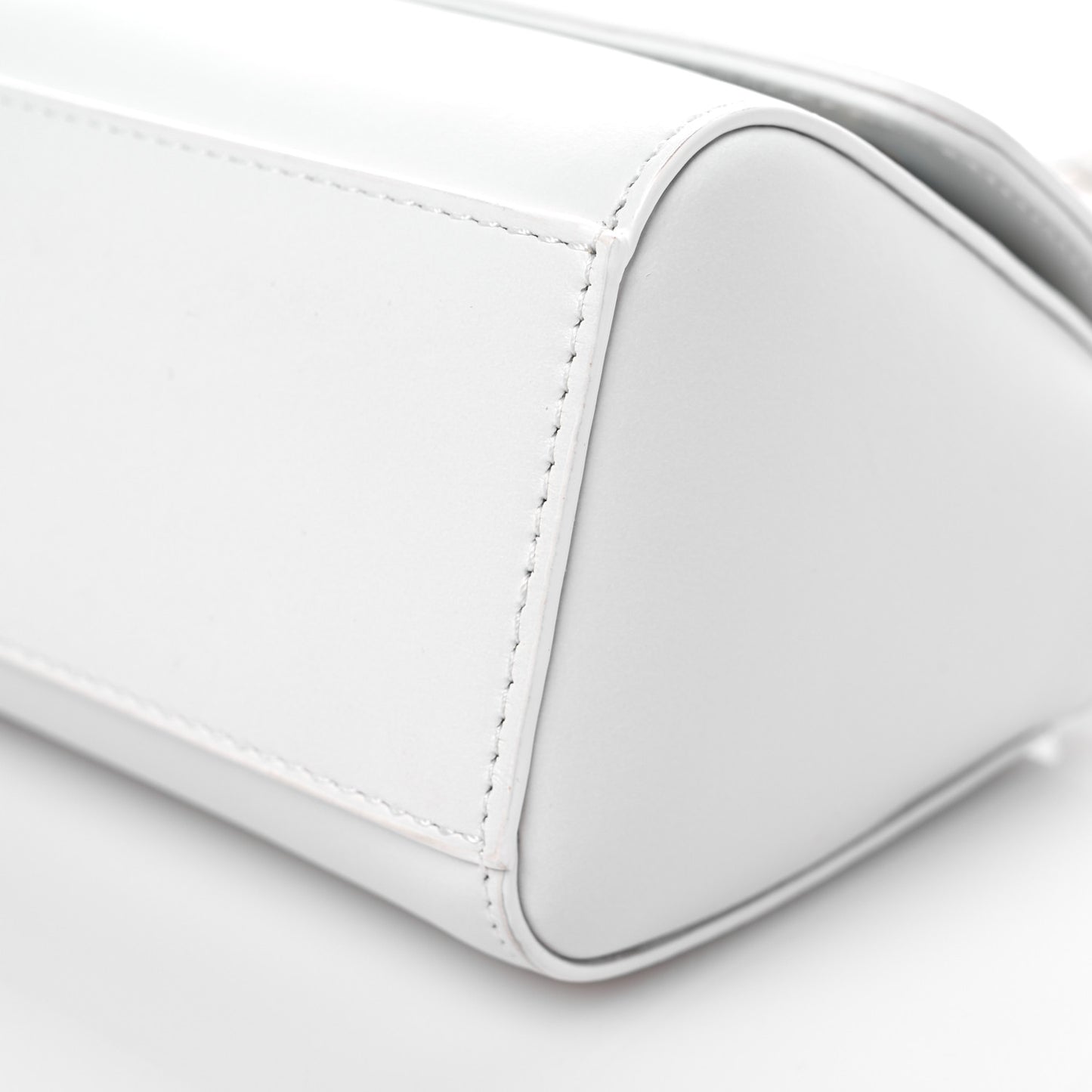 Calfskin Top Handle Bag White