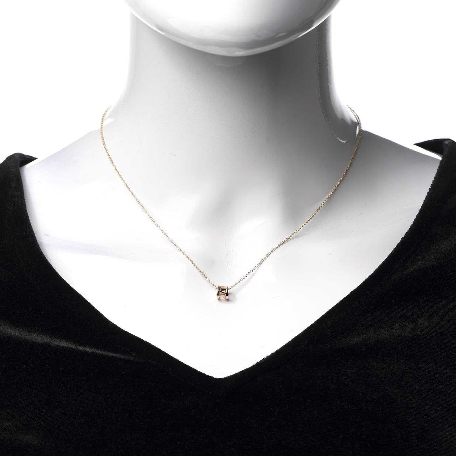 Tiffany 18K Rose Gold Atlas Open Pendant Necklace 2 of 7