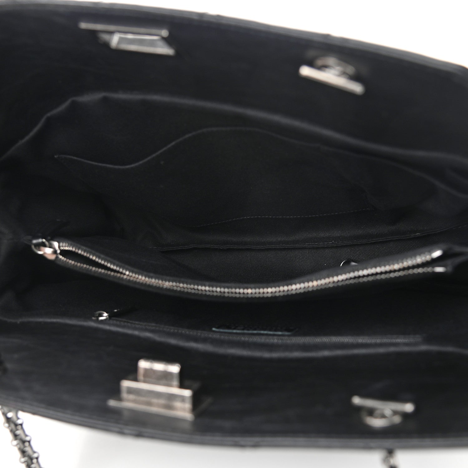 Chanel Aged Calfskin Reissue 2.55 Tote Black 4 of 9