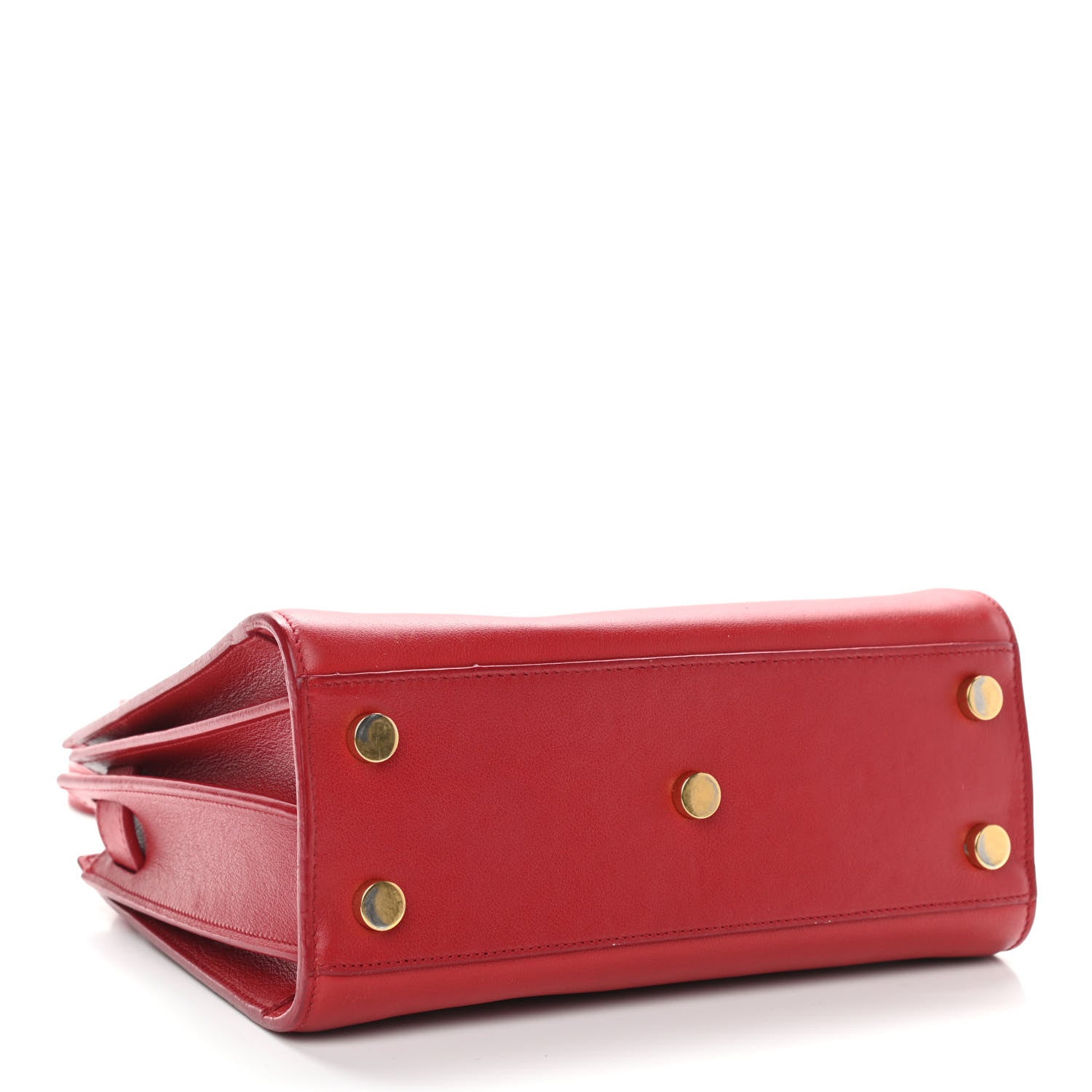 Saint Laurent Calfskin Nano Sac De Jour Lipstick Red 4 of 13