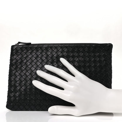 Bottega Veneta Nappa Intrecciato Medium Zip Pouch Black 2 of 8
