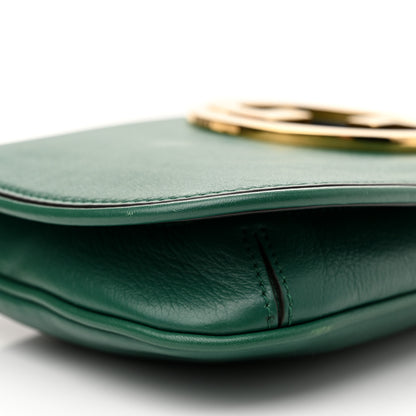 Gucci Roxy Calfskin Blondie Chain Shoulder Flap Bag Emerald 9 of 12