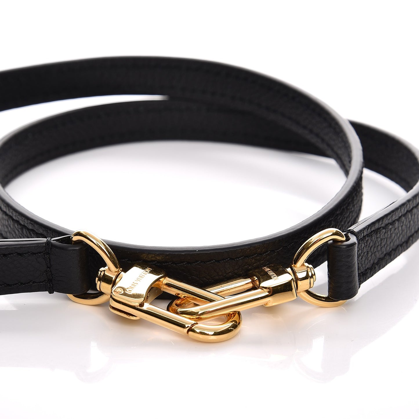Calfskin Mazarine MM Shoulder Strap Black