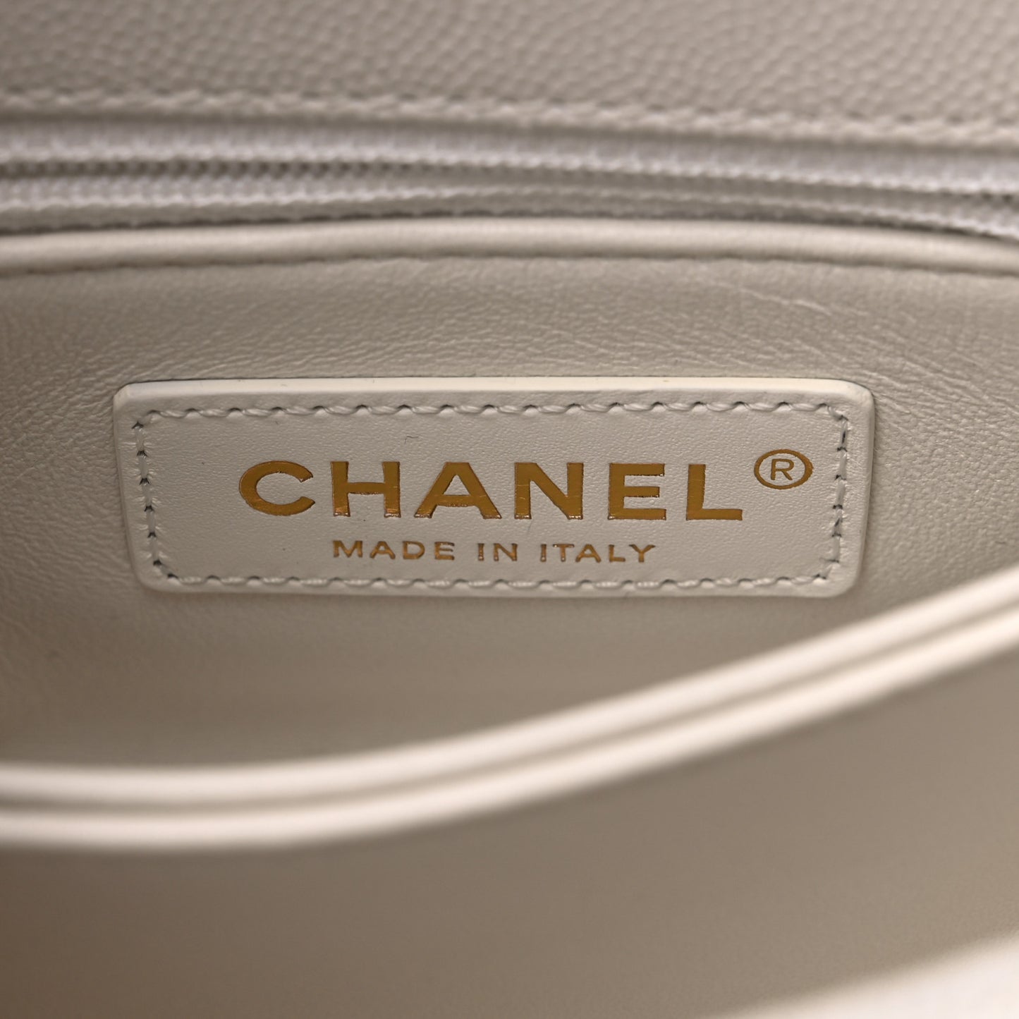Caviar Quilted Extra Mini Coco Handle Flap White