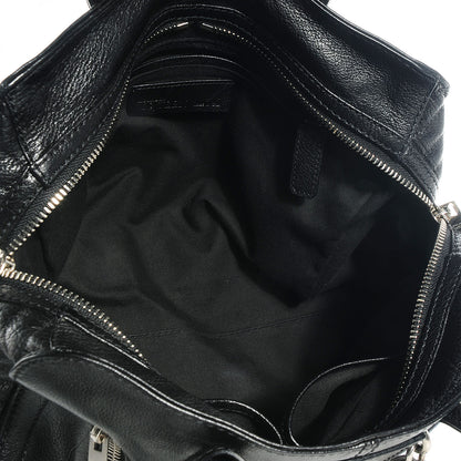 Alexander McQueen Leather Padlock Zip Around Biker Satchel Black 7 of 9