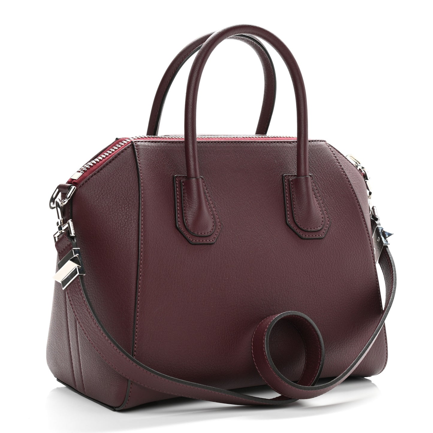 Sugar Goatskin Small Antigona Aubergine