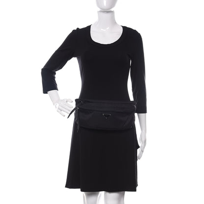 Prada Tessuto Nylon Belt Bag Black 2 of 11