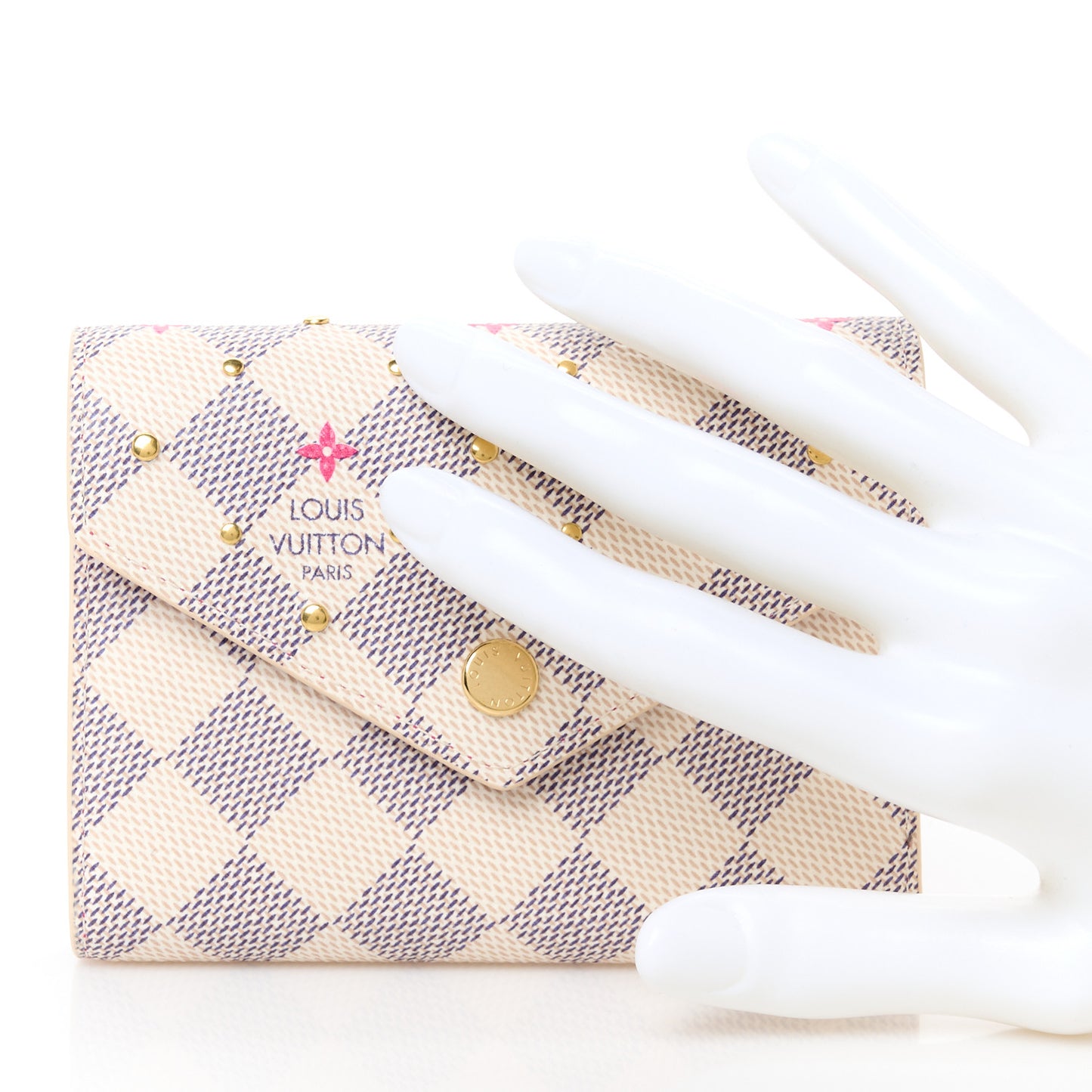Damier Azur Studded Victorine Wallet
