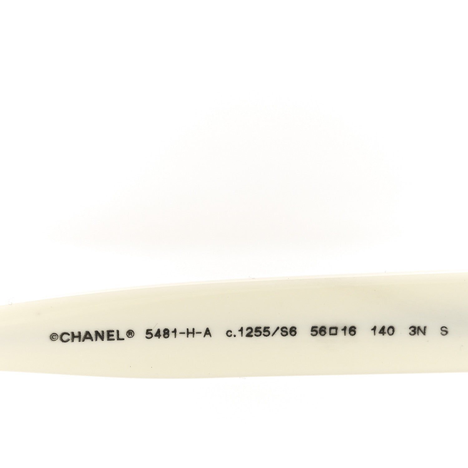 Chanel Acetate Pearl Cat Eye CC Sunglasses 5481-H-A White 5 of 7