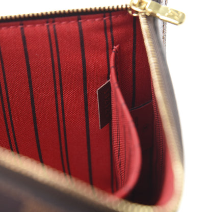 Louis Vuitton Damier Ebene Neverfull MM GM Pochette 8 of 12