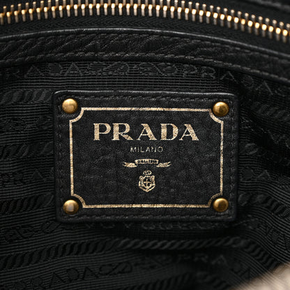 Prada Vitello Daino Shopping Satchel Black 6 of 14