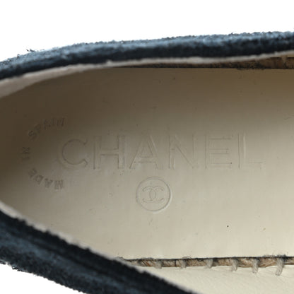 Chanel Fabric Patent Calfskin CC Espadrilles 41 Black 7 of 8