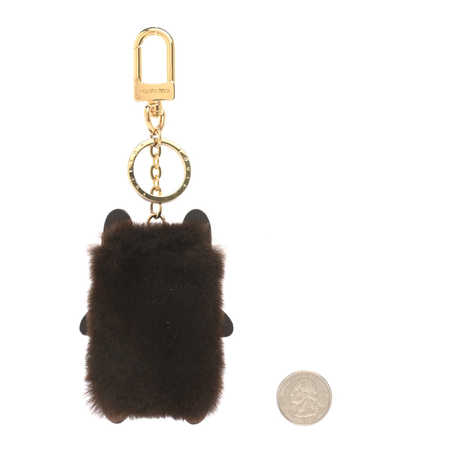 Louis Vuitton Wild Fur Monogram Eye-Trunk Bear Bag Charm 2 of 3
