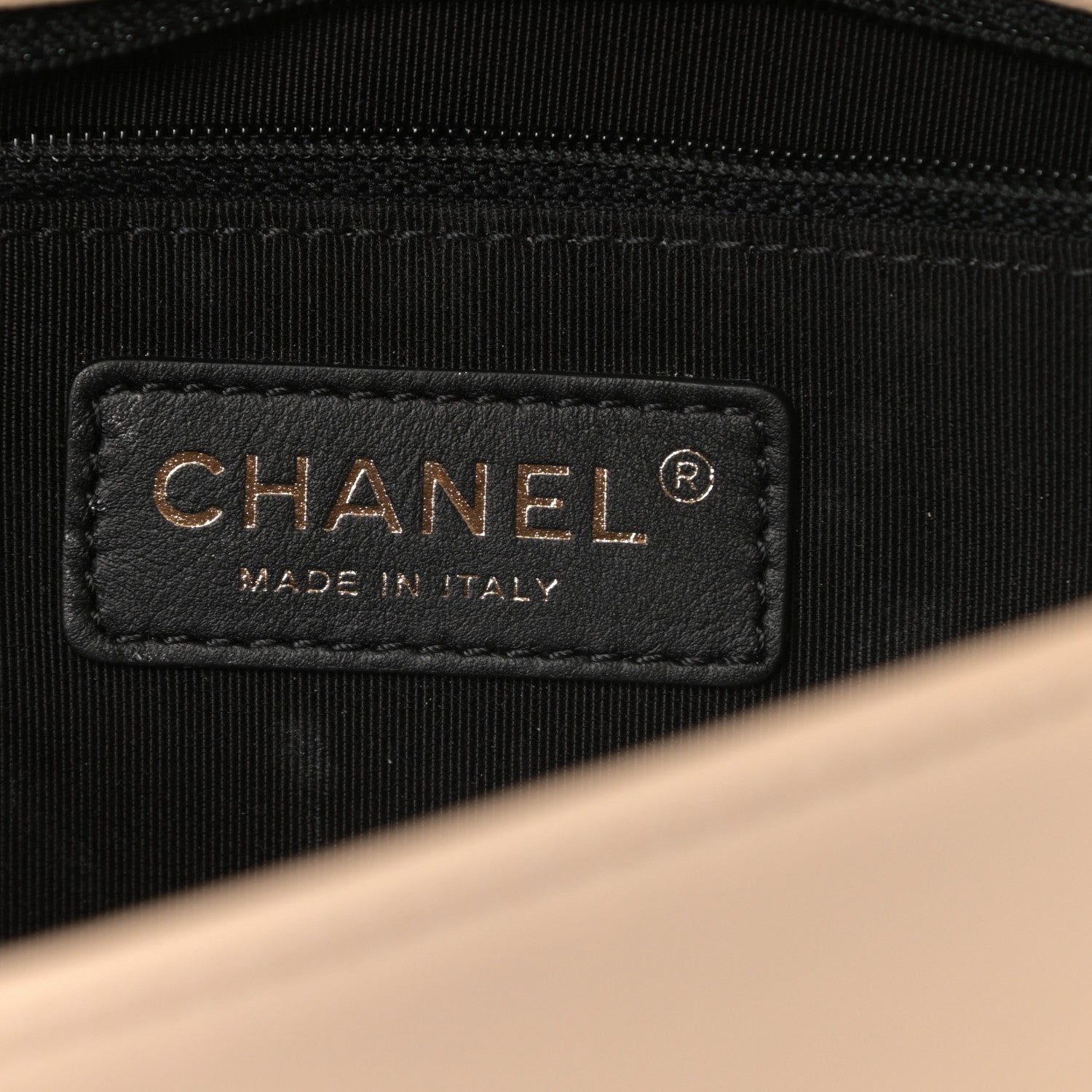 Chanel Sheepskin Quilted Medium Vintage Mademoiselle Flap Beige Black 6 of 11