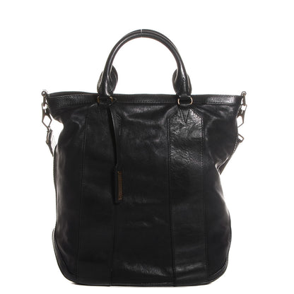 Burberry Vintage Washed Sheepskin Medium Bonington Tote Black 1 of 11