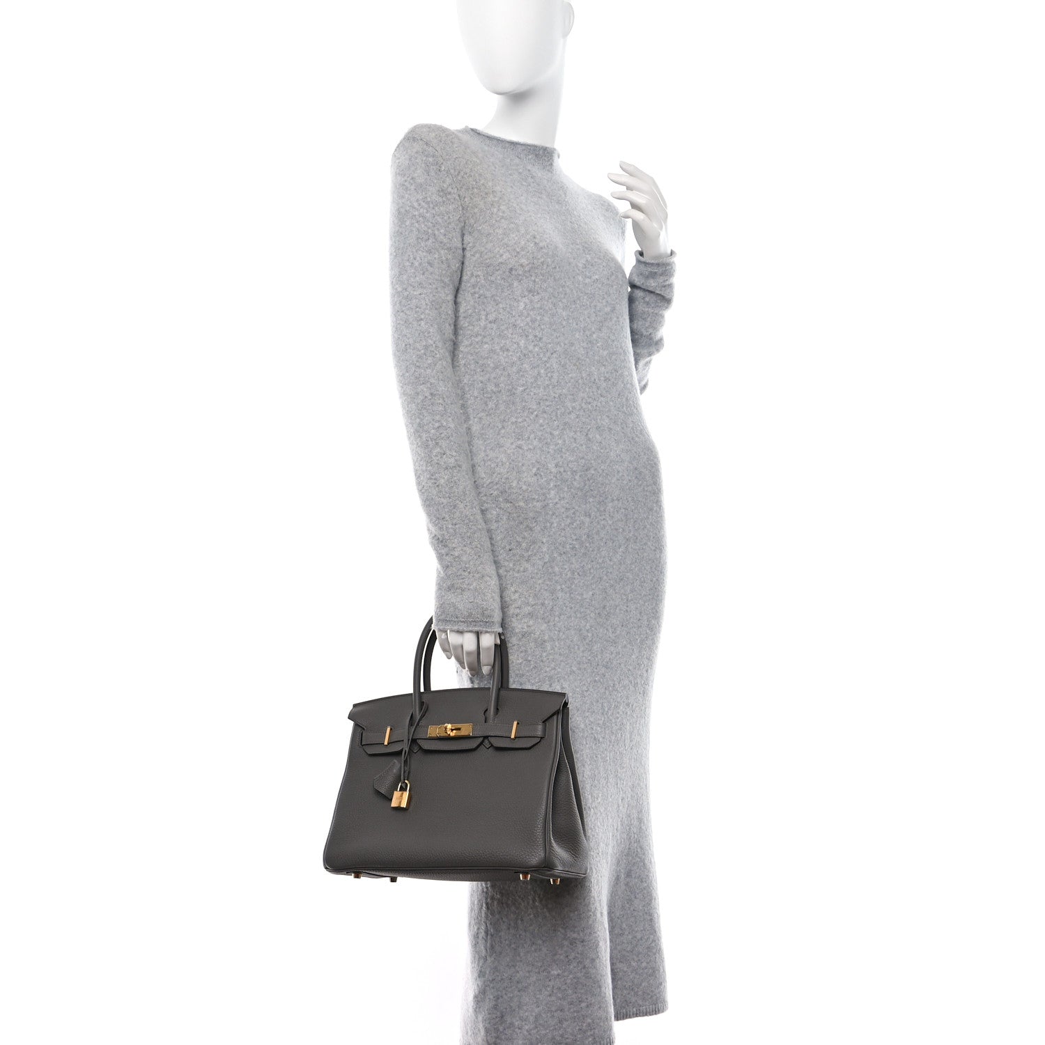 Hermes Togo Birkin 30 Etain 2 of 12