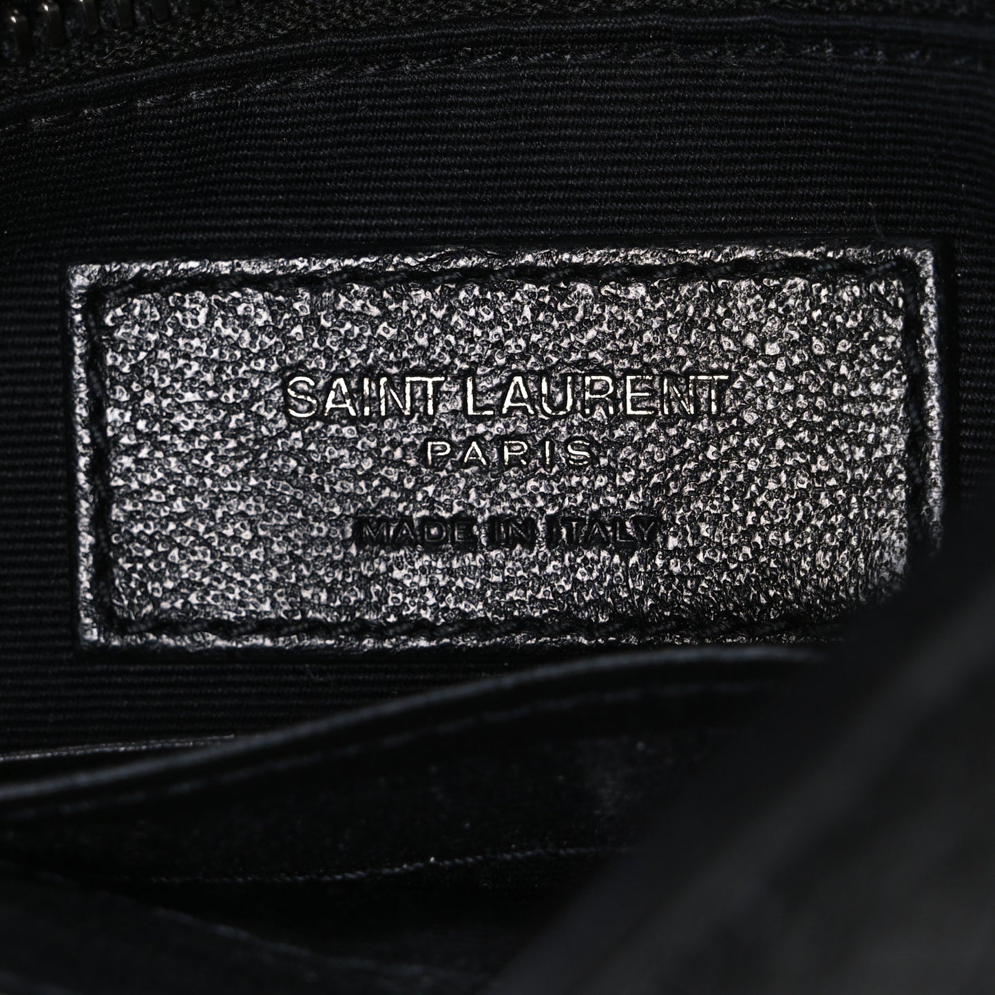 Crinkled Calfskin Matelasse Monogram Niki Chain Wallet Black