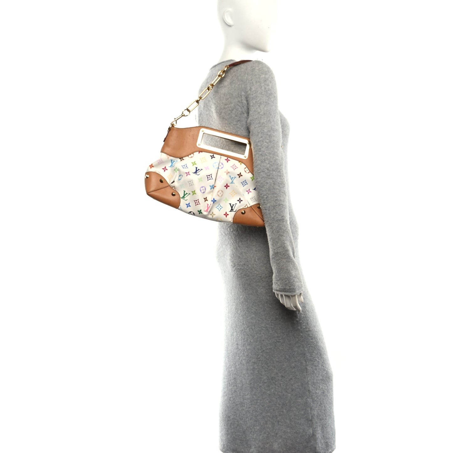 Monogram Multicolor Judy MM White