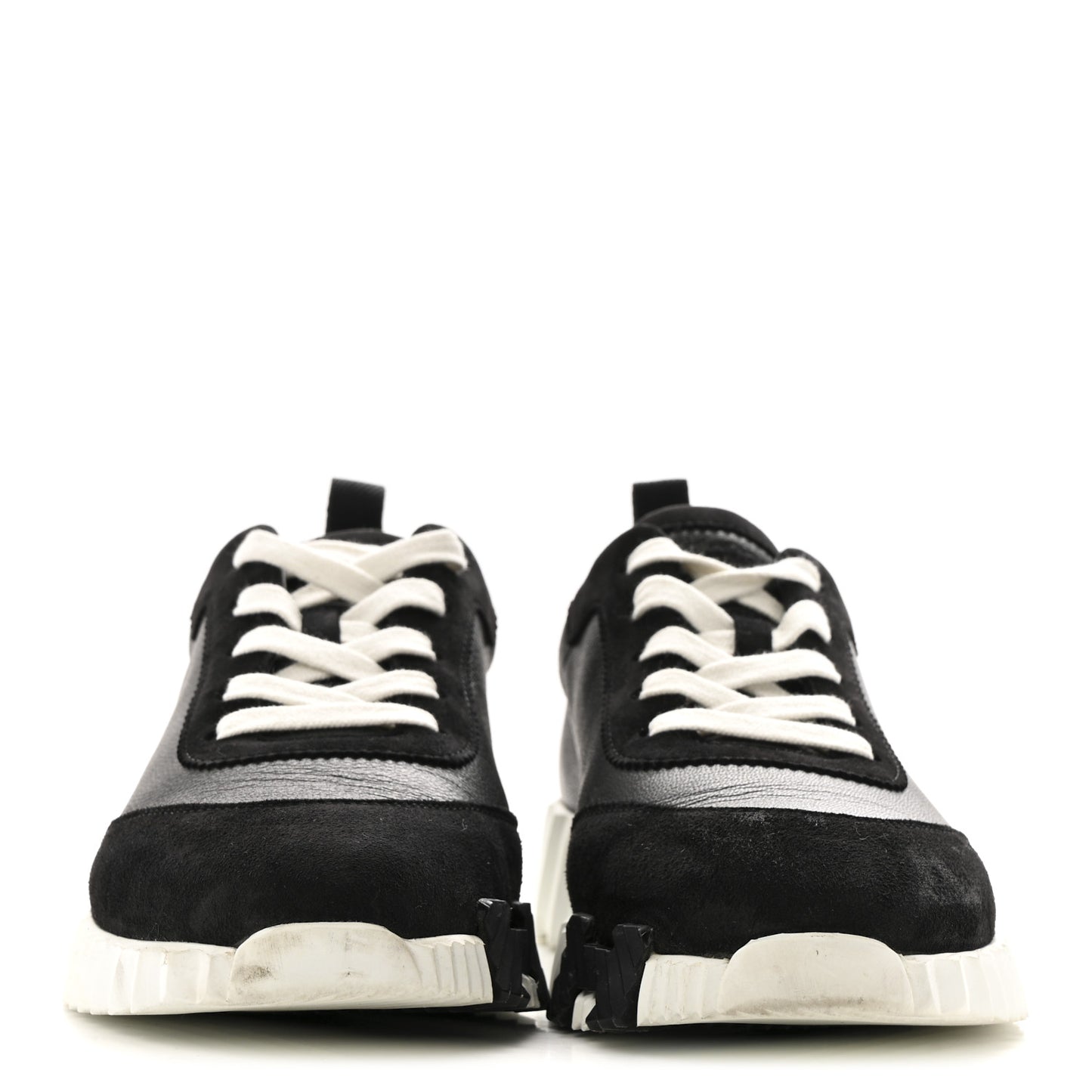 Goatskin Suede Goatskin Bouncing Sneakers 39 Black