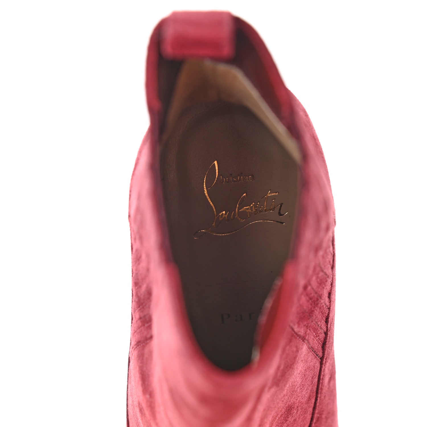 Christian Louboutin Veau Velours Calfskin Jurassic Me In The 90s 100 Ankle Boots 36 Tanin 7 of 8