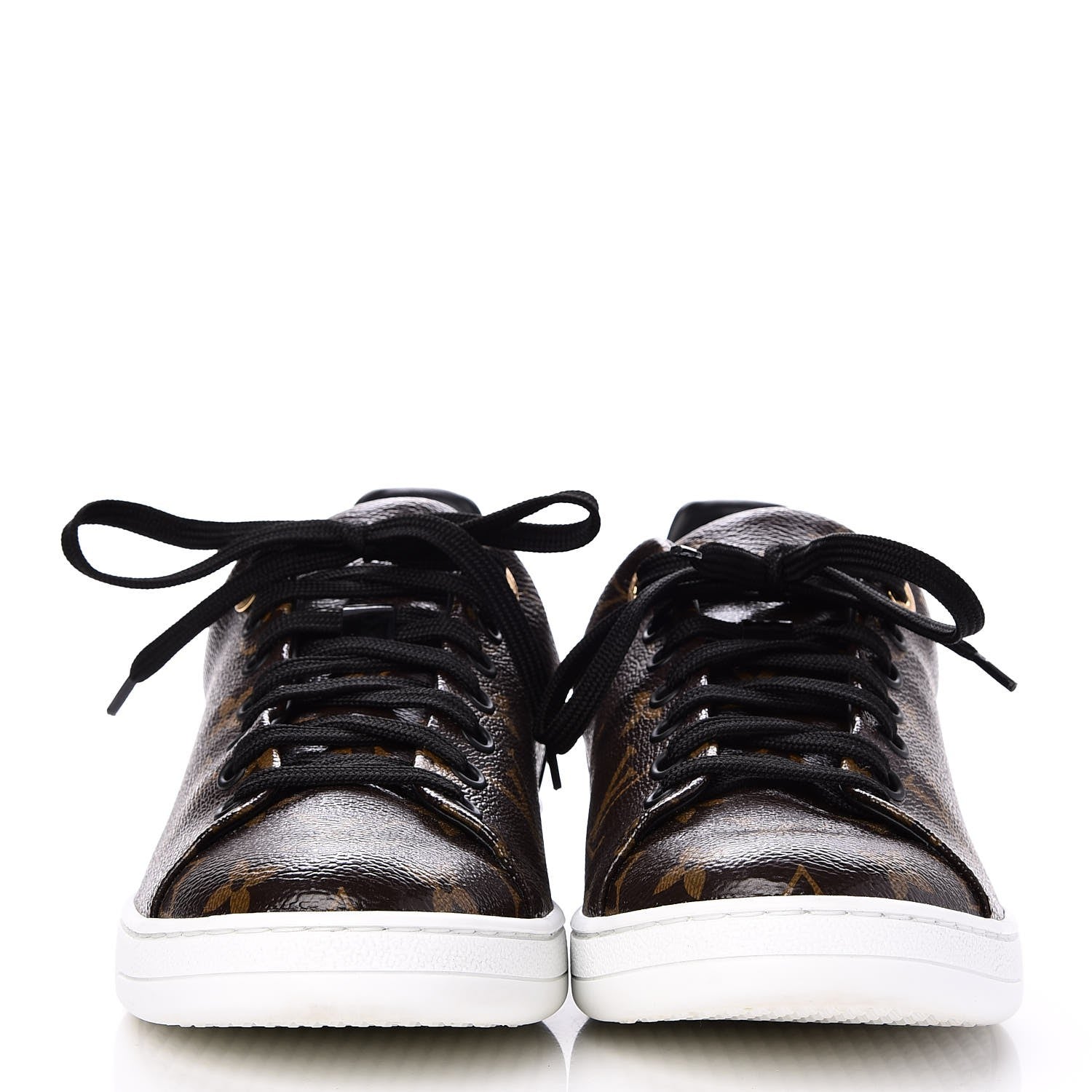 Louis Vuitton Patent Monogram Frontrow Sneakers 39 2 of 12