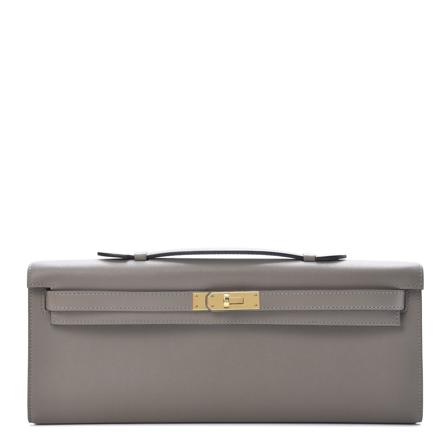 Swift Kelly Cut Clutch Pochette Gris Asphalt